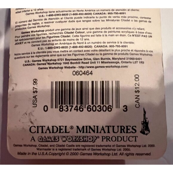 Warhammer Warmaster Night Goblin Archers 8306F Citadel Miniatures Sealed Pack - Picture 6 of 6